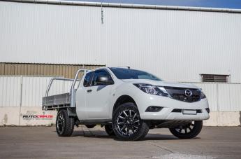 MAZDA BT 50 GRID GD05 MATTE BLACK MILLED ACCENTS