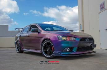 MITSUBISHI LANCER FR 1 BLACK MACHINED LIP