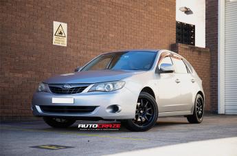 SUBARU IMPREZA ROTATE MATTE BLACK 