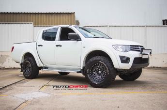 MITSUBISHI TRITON MAX MONSTER MATTE BLACK WITH CHAMFER