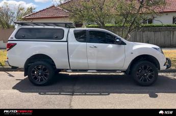 MAZDA BT 50 VAPOR BLACK MACHINED WITH DARK TINT