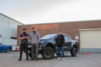 FORD RANGER HOSS XD II SATIN BLACK DARK TINT