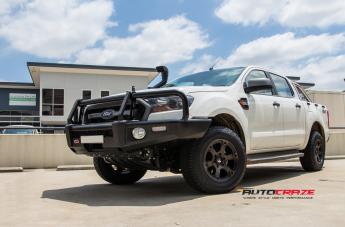 FORD RANGER BEAST BLACK MACHINED WITH DARK TINT
