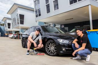 BMW 335I BLQ MATTE BLACK TINTED FACE