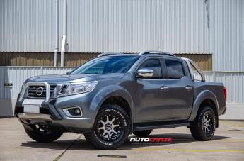 NISSAN NAVARA ADDICT MATTE BLACK MACHINED FACE