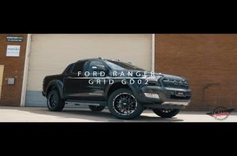 FORD RANGER GD02 MATTE BLACK MILLED ACCENTS