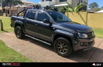 VOLKSWAGEN AMAROK BUCK 25 XD MATTE BLACK MACHINED FACE