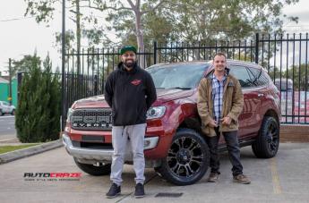 FORD EVEREST VAPOR BLACK MACHINED WITH DARK TINT