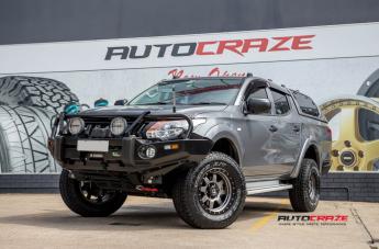 MITSUBISHI TRITON TROPHY MATTE ANTHRACITE WITH BLACK RING