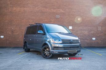 VOLKSWAGEN TRANSPORTER TARGA BLACK MACHINED FACE