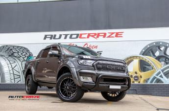 FORD RANGER GD02 MATTE BLACK MILLED ACCENTS