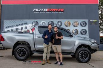 TOYOTA HILUX N80 4WD TROPHY MATTE BLACK WITH ANTHRACITE RING