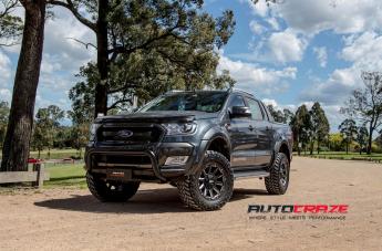 FORD RANGER GRID GD05 MATTE BLACK MILLED ACCENTS