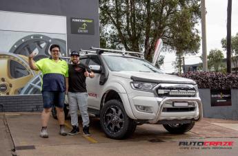 FORD RANGER GD01 GRAPHITE MILLED ACCENTS WITH CHROME INSERTS