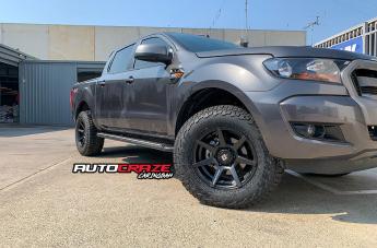 FORD RANGER AVALANCHE MATTE BLACK FRONT MILLED