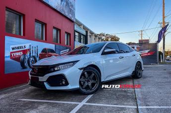HONDA CIVIC 5 STUD DRIFTER GUN METAL MATTE