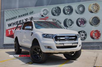 FORD RANGER AVALANCHE MATTE BLACK FRONT MILLED