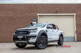 FORD RANGER GD08 MATTE BLACK MILLED ACCENTS