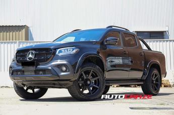 MERCEDES X CLASS AVALANCHE MATTE BLACK FRONT MILLED