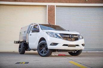 MAZDA BT 50 AVALANCHE MATTE BLACK FRONT MILLED