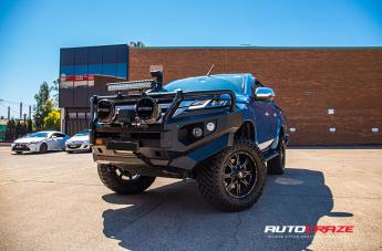 MITSUBISHI TRITON MO970 SATIN BLACK MILLED ACCENTS