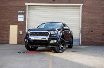 FORD RANGER BEAST BLACK MACHINED WITH DARK TINT