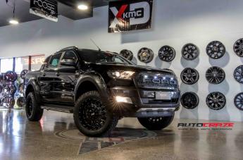 FORD RANGER GD03 GLOSS BLACK MILLED ACCENTS
