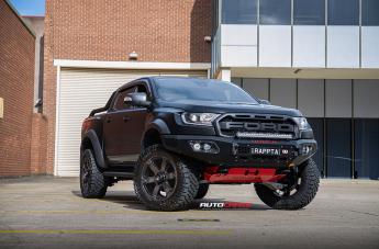 FORD RANGER RAPTOR BEAST BLACK MACHINED WITH DARK TINT