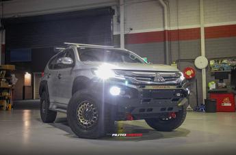 MITSUBISHI PAJERO SPORT ZOMBIE SATIN BLACK MACHINED BRONZE TINT