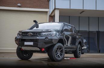 TOYOTA HILUX N80 RUGGED X AVALANCHE MATTE BLACK GREY FACE