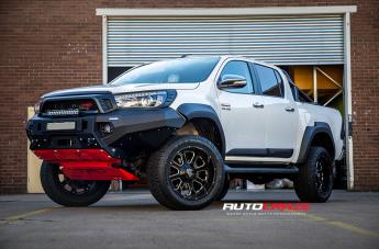 TOYOTA HILUX N80 4WD BUCK 25 XD MATTE BLACK MACHINED FACE