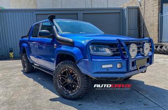 VOLKSWAGEN AMAROK T01 SATIN BLACK WITH CHROME INSERTS