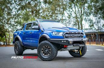 FORD RANGER RAPTOR HOSS XD II SATIN BLACK DARK TINT