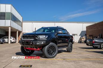 FORD RANGER MISSION MATTE BLACK MACHINED TINTED SPOKES