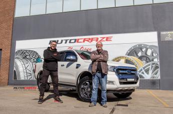 FORD RANGER GD01 GRAPHITE MILLED ACCENTS WITH CHROME INSERTS