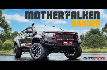 FORD RANGER MO202 GLOSS BLACK MACHINED CENTRE W CHROME LIP