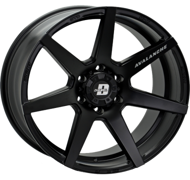 AVALANCHE BLACK MATT FONT MILLED